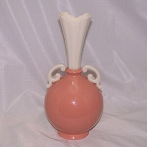 VTG Lenox Ivory & Coral Coupe, Bud Vase - Discontinued - Green Stamp